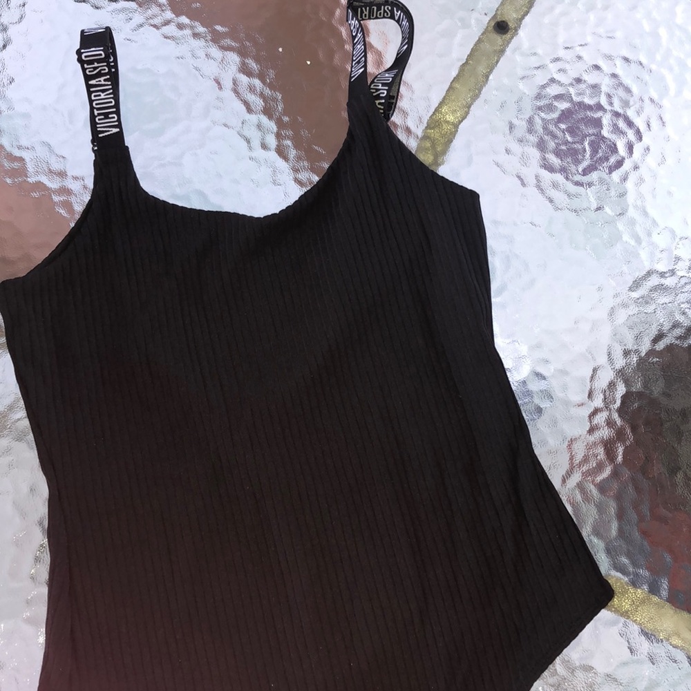 Victoria Secret sport black bodysuit.